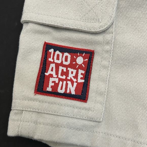 Disney Pooh Tigger Shorts 100 Acre Collection Beige Embroidered Kids Size 6 VTG - Picture 3 of 8